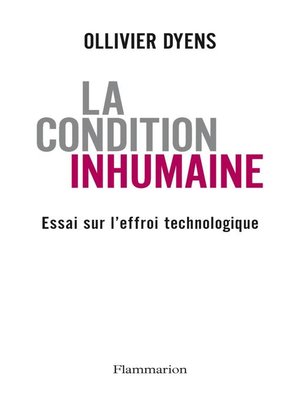 cover image of La Condition inhumaine
